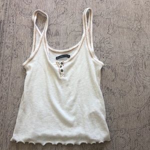 white abercrombie and fitch tank top